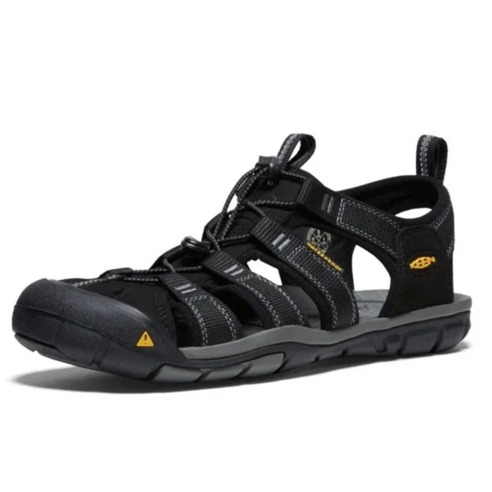 Keen Clearwater CNX Sandals Black Lace-Lock Bungee Mens 11 Right Foot only
